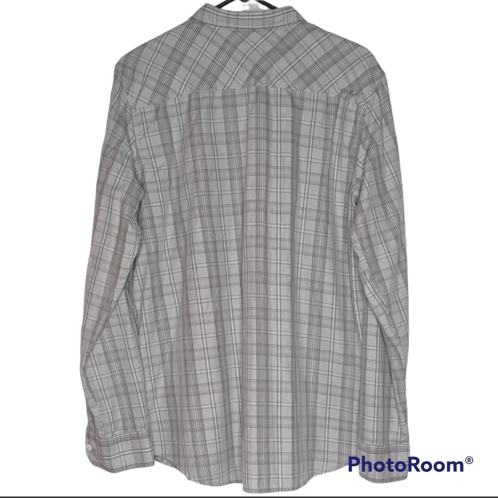 Oakley Shirt Mens Sz L Gray Button Up Long Sleeve Chest Pocket Dress Shirt - Picture 10 of 11